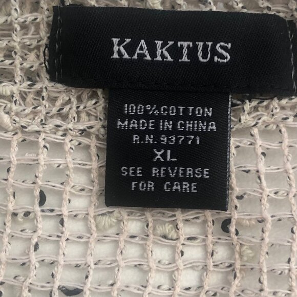 Kaktus Mesh Kimono style Blazer Size XL - Picture 4 of 7